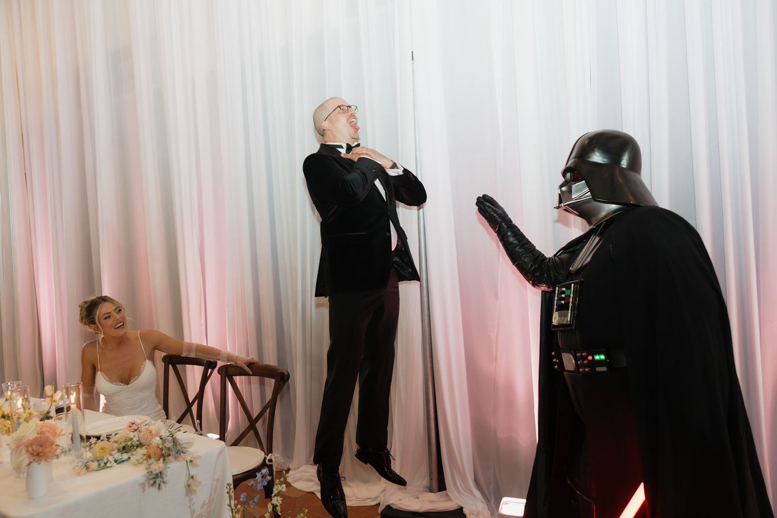 Darth Vader at Las Vegas Wedding