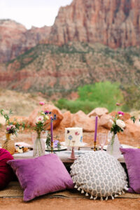 Elopement Picnic at Zion National Park